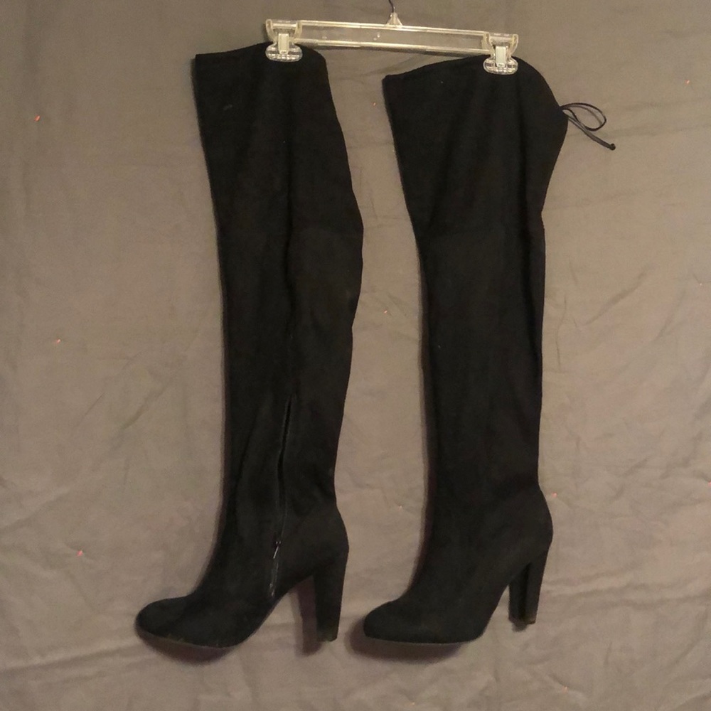Black over the knee boots
